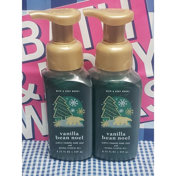 BBW Vanilla Bean Noel Gentle Foaming Hand Soap 2 Pack - Picture 1 of 2